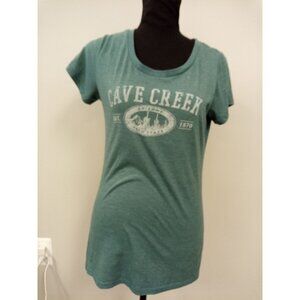 Blue 84 Cave Creek Women's Green Short Sleeve T-Shirt Size Large